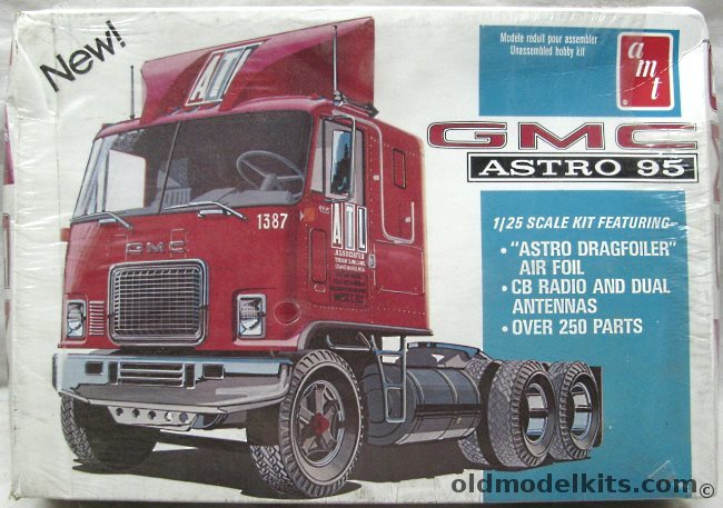 AMT 1/25 GMC Astro 95 Semi Tractor Truck, T510 plastic model kit